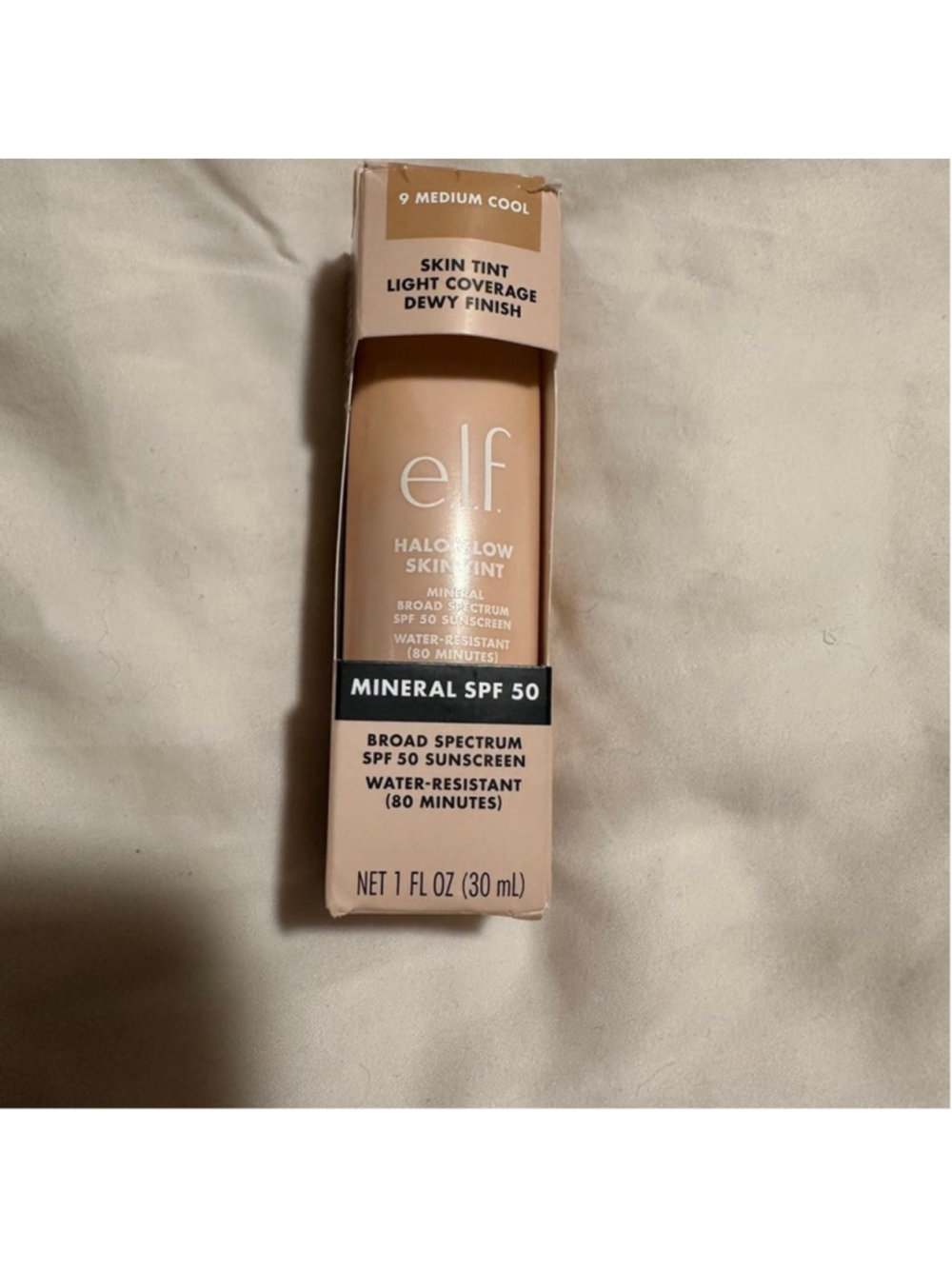 e.l.f. Cosmetics Halo Glow Skin Tint Mineral SPF 50 Shade 9 Medium Cool